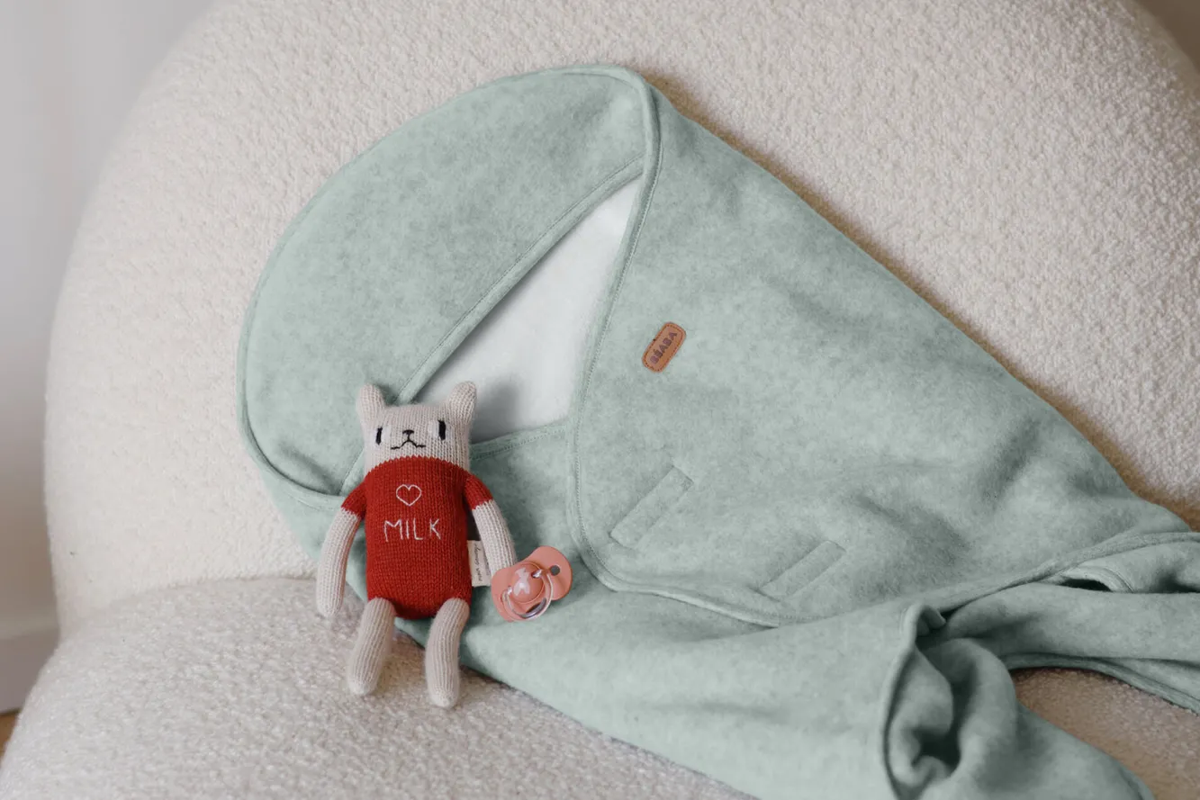 Chancelieres Et Nids D'Ange*BÉABA Babynomade® Double Polaire Sage Green