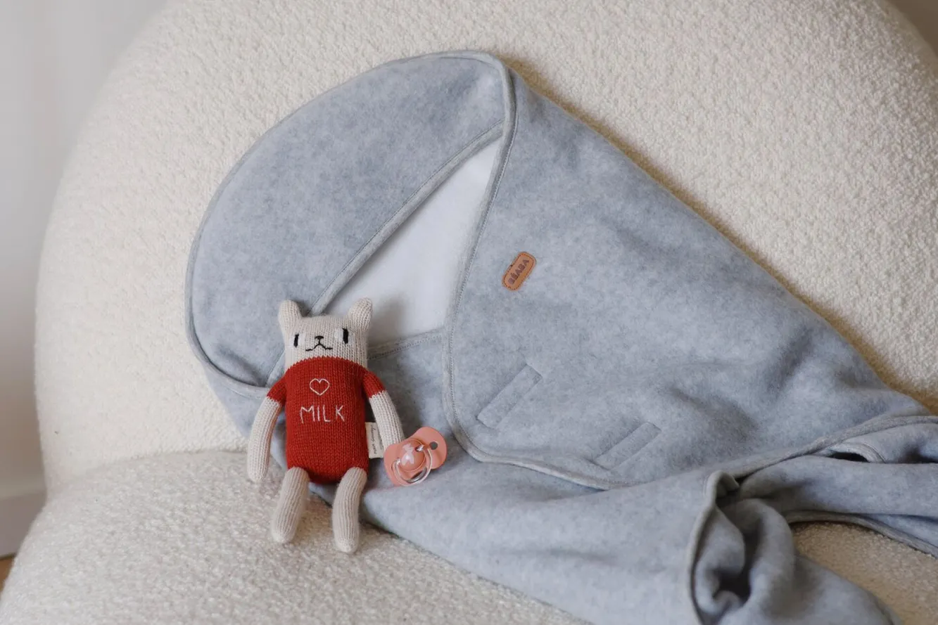 Chancelieres Et Nids D'Ange*BÉABA Babynomade® Double Polaire Heather Grey