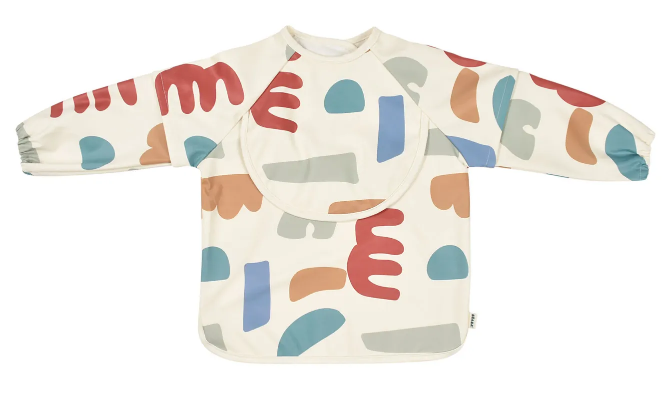 Couverts, Vaisselle Et Bavoirs*BÉABA Bavoir A Manches Evolutif 2 En 1 Playful
