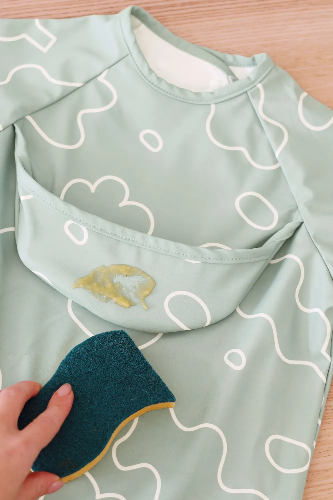 Couverts, Vaisselle Et Bavoirs*BÉABA Bavoir A Manches Evolutif 2 En 1 Sage Green