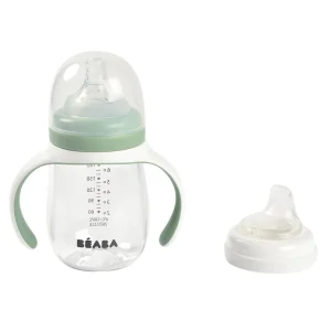 Couverts, Vaisselle Et Bavoirs*BÉABA Biberon D'Apprentissage 2 En 1 210 Ml Sage Green