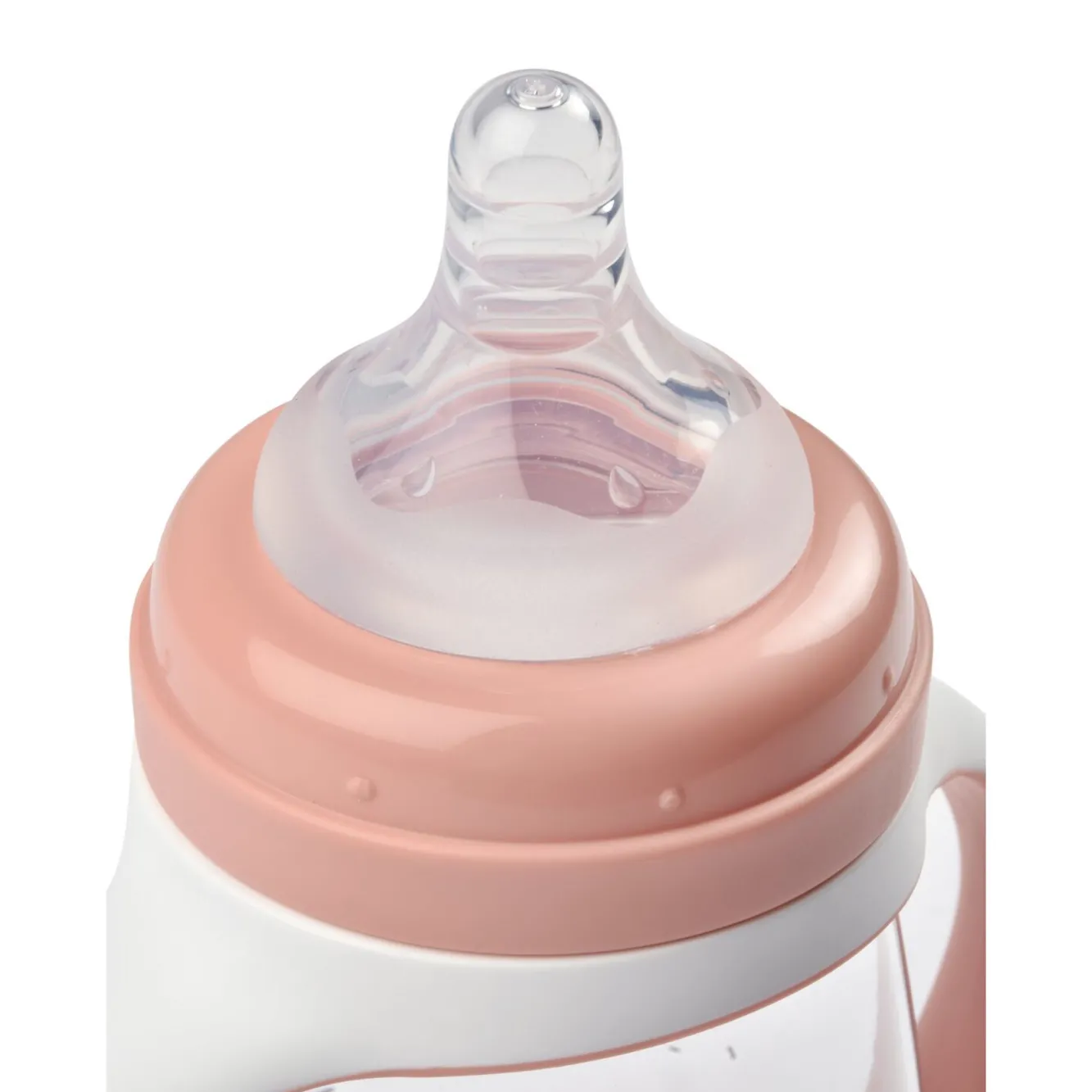 Couverts, Vaisselle Et Bavoirs*BÉABA Biberon D'Apprentissage 2 En 1 210 Ml Old Pink