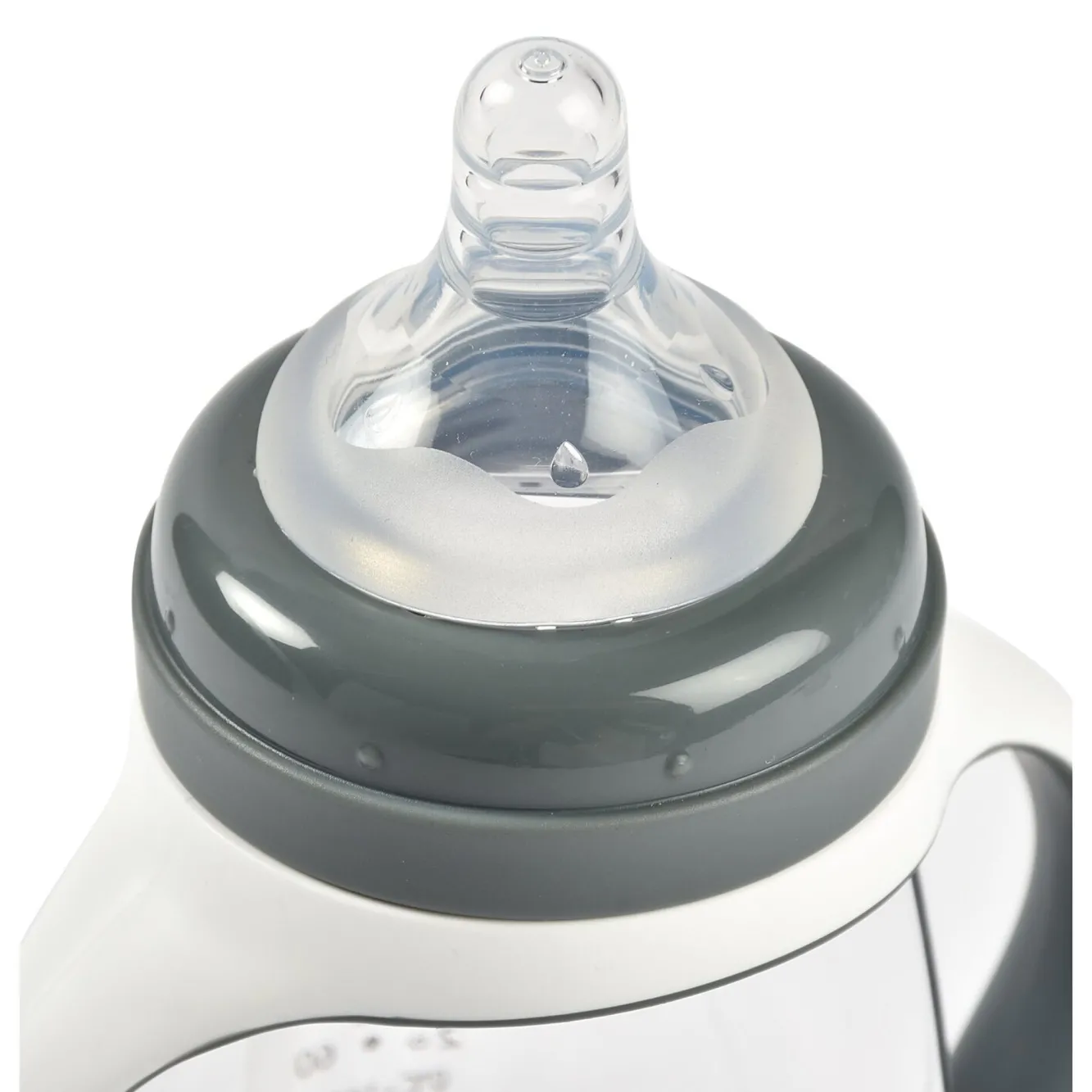 Couverts, Vaisselle Et Bavoirs*BÉABA Biberon D'Apprentissage 2 En 1 210 Ml Mineral Grey