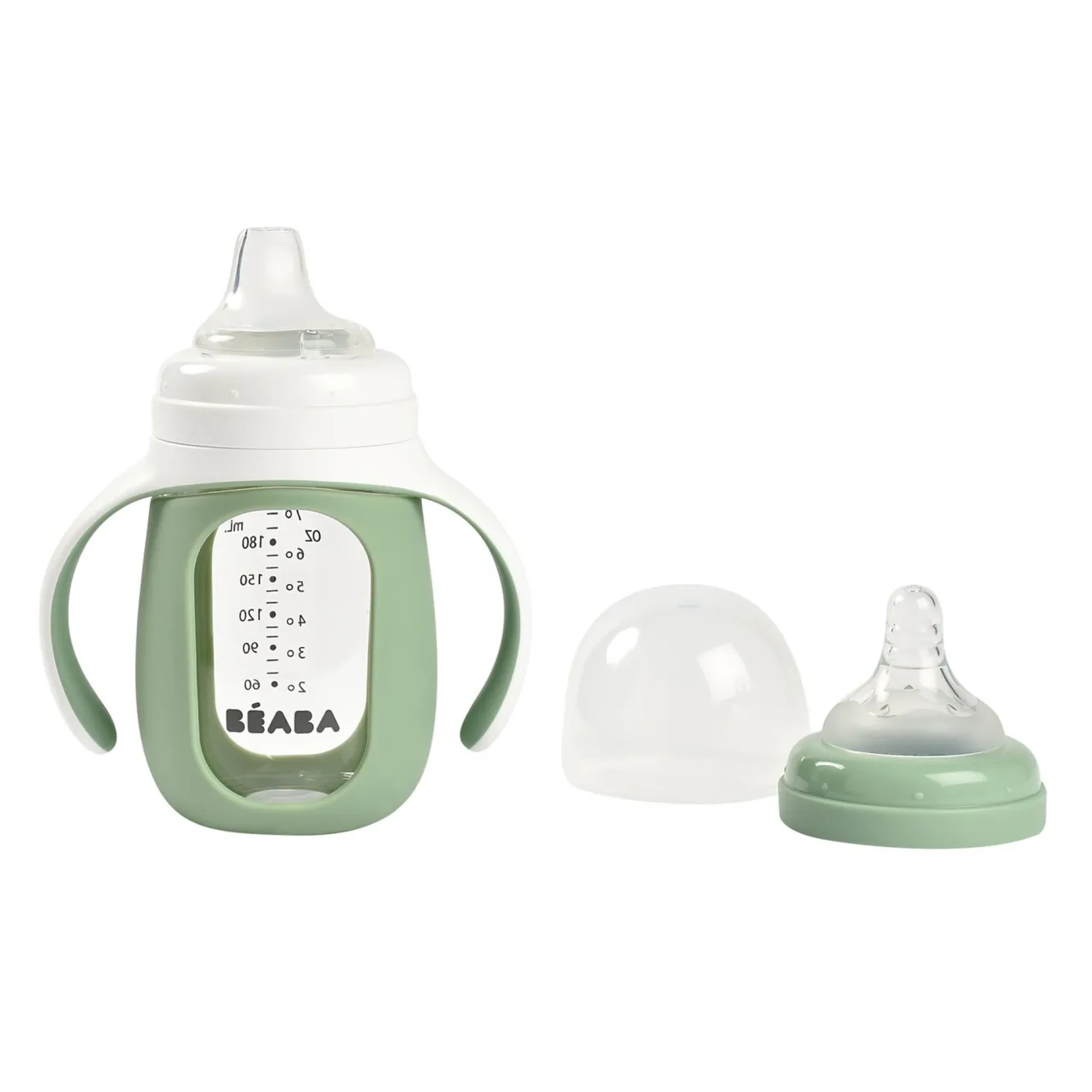Biberons Et Accessoires*BÉABA Biberon Verre D'Apprentissage 210 Ml Sage Green