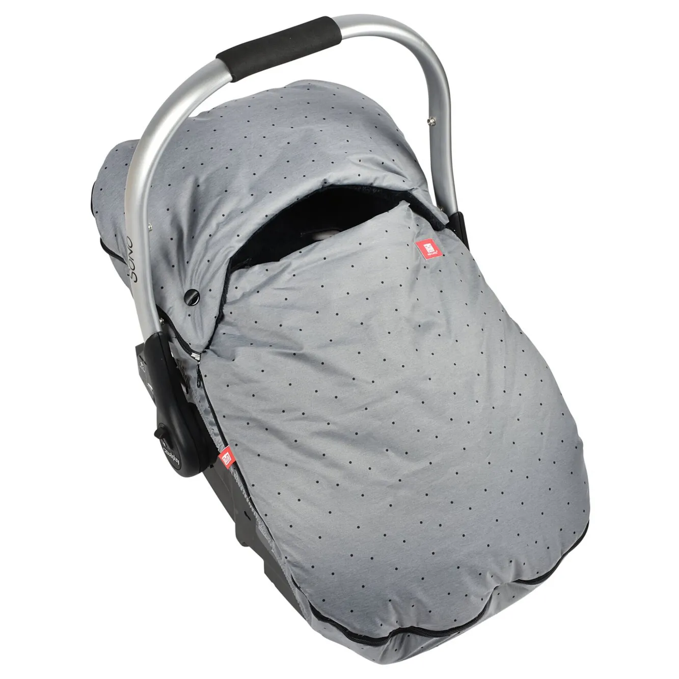 Chancelieres Et Nids D'Ange*BÉABA Chanceliere Siege Auto Heather Grey Dots