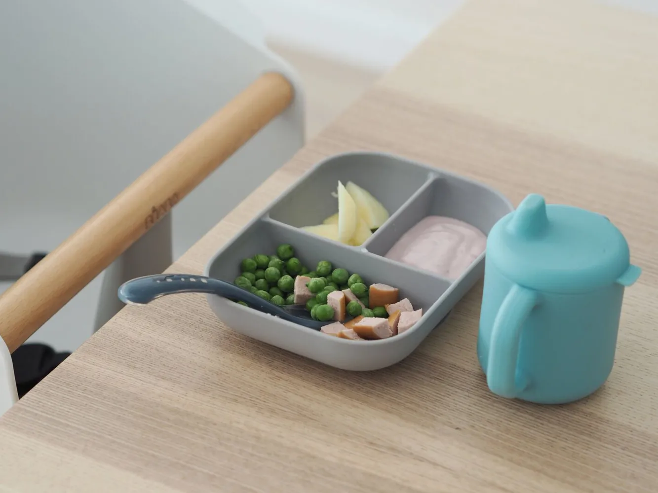 Couverts, Vaisselle Et Bavoirs*BÉABA Coffret D'Apprentissage Silicone + Tasse Blue