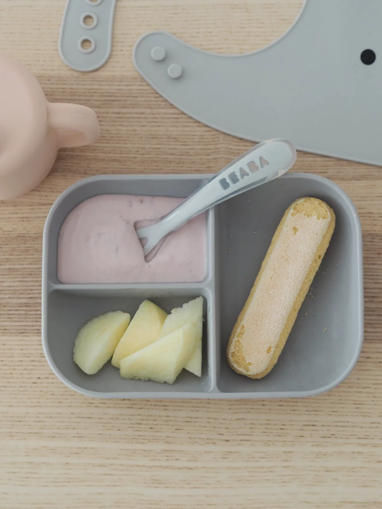 Couverts, Vaisselle Et Bavoirs*BÉABA Coffret D'Apprentissage Silicone + Tasse Pink