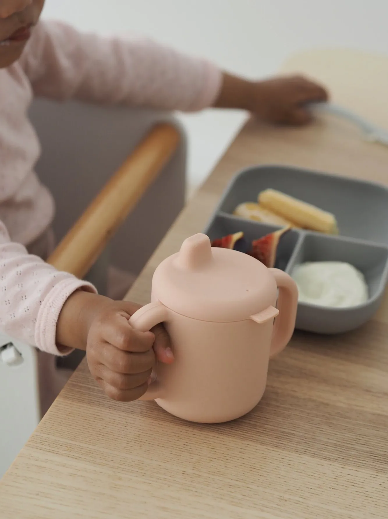 Couverts, Vaisselle Et Bavoirs*BÉABA Coffret D'Apprentissage Silicone + Tasse Pink