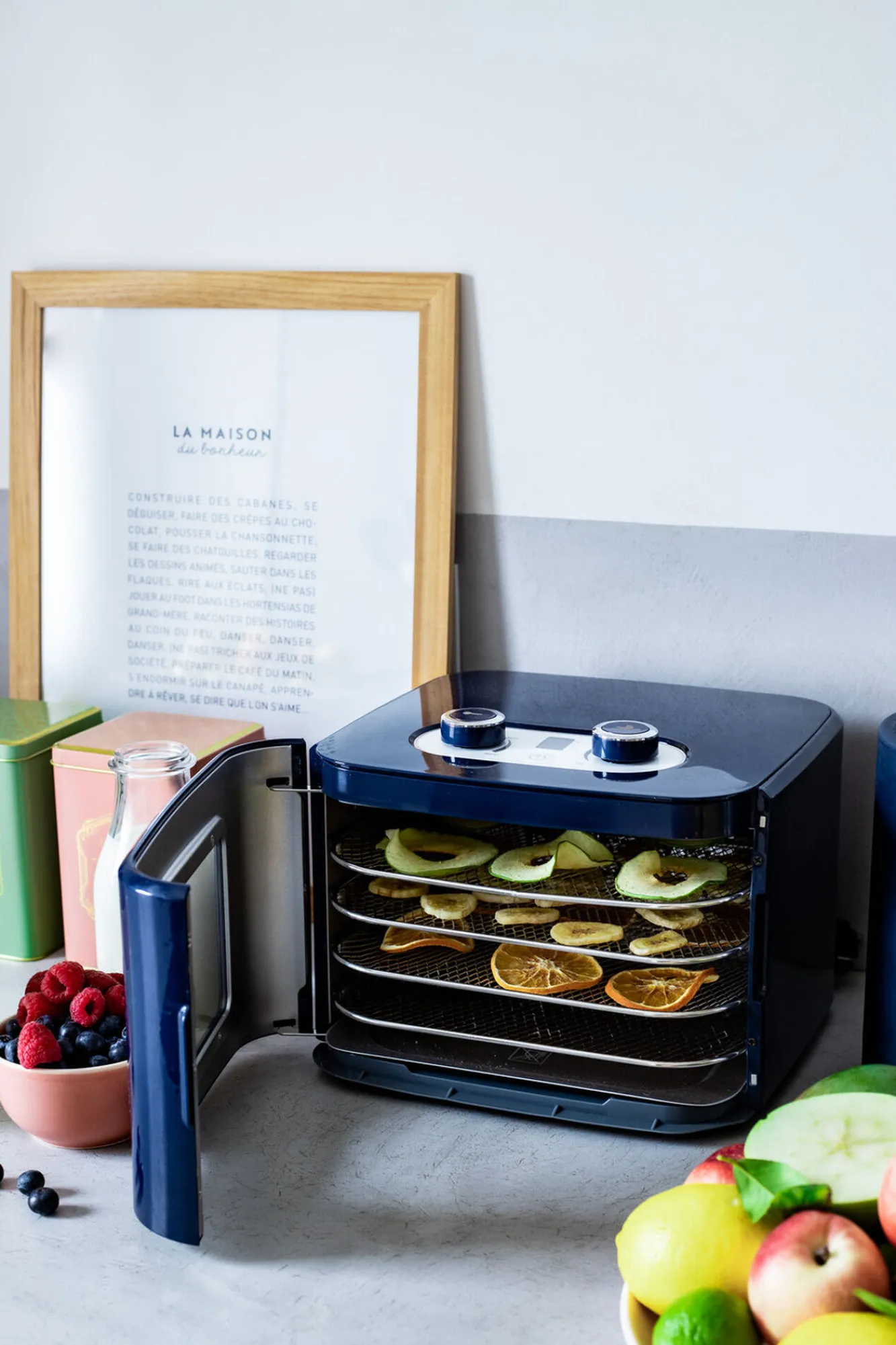 Goûter Sain*BÉABA Dry'N'Snack - Deshydrateur Alimentaire Night-Blue
