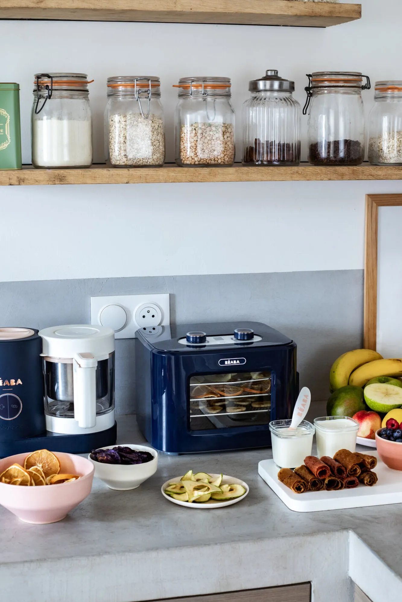 Goûter Sain*BÉABA Dry'N'Snack - Deshydrateur Alimentaire Night-Blue