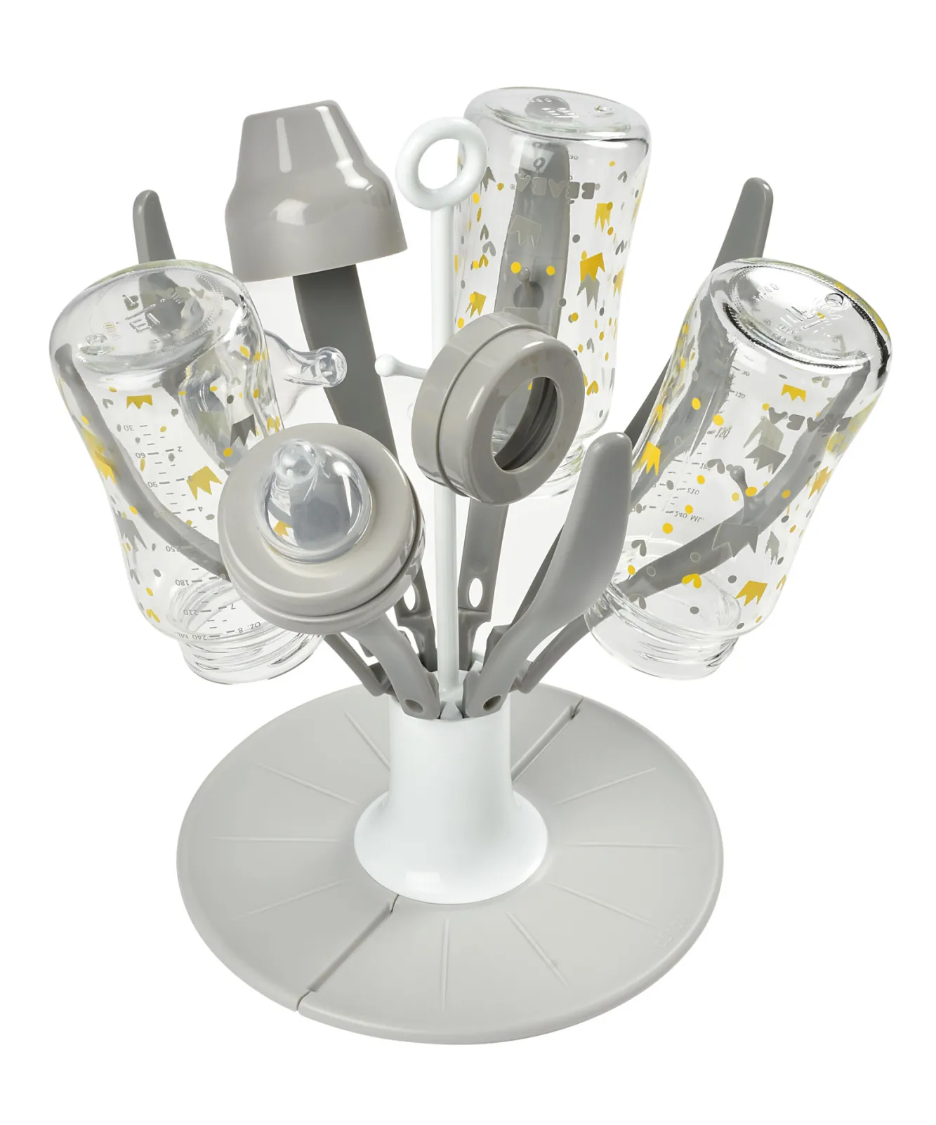 Arbre À Biberons*BÉABA Egoutte-Biberon Flower Pliable Grey