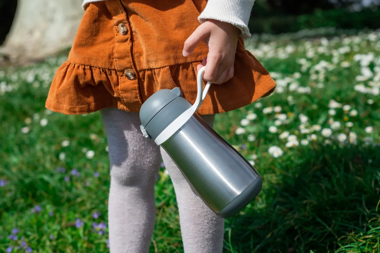 Biberons Et Accessoires*BÉABA Gourde Inox 350 Ml Mineral Grey