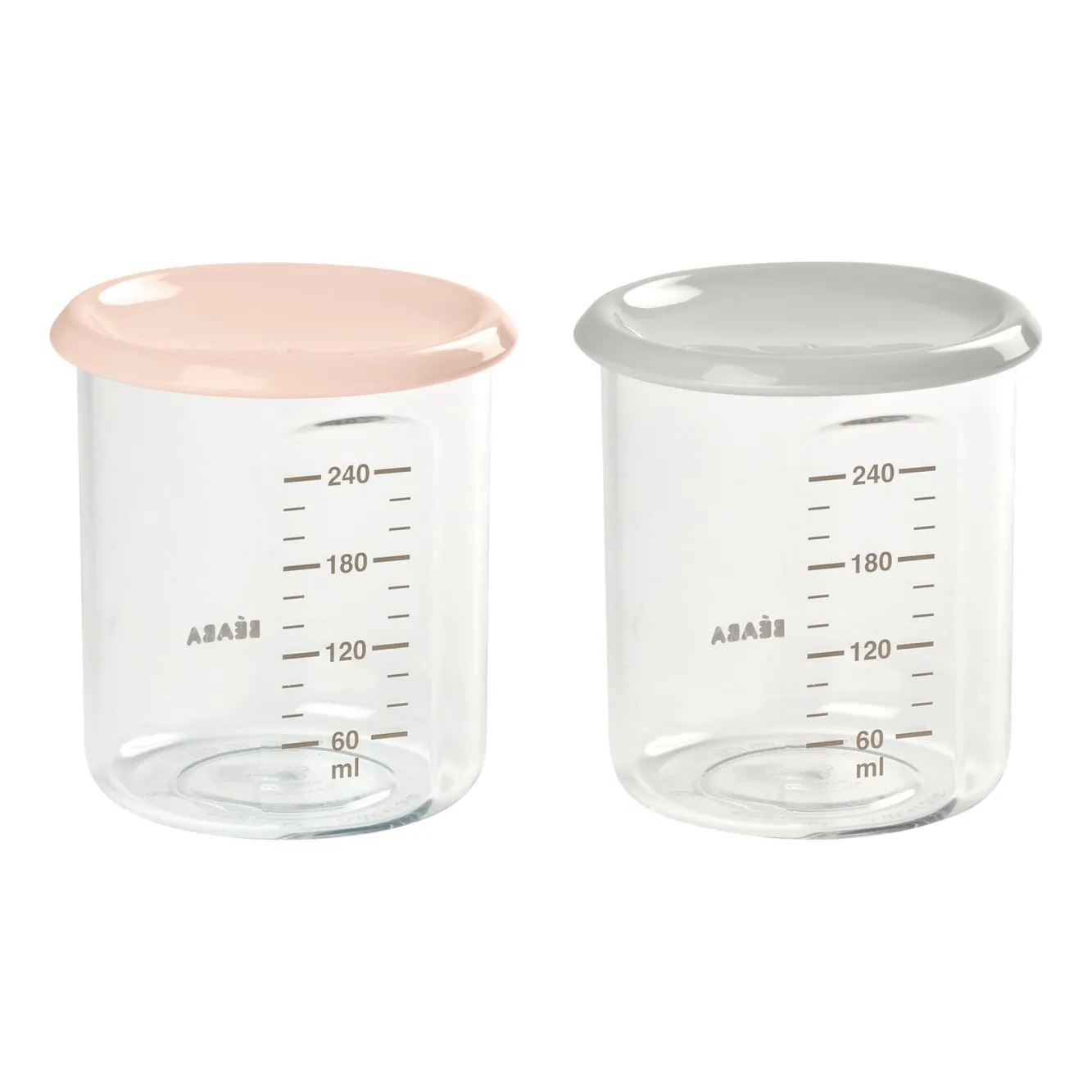 Pots De Conservation*BÉABA Lot 2 Maxi Portion Old Pink/Grey
