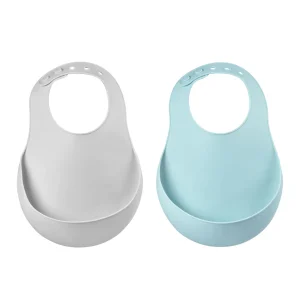 Couverts, Vaisselle Et Bavoirs*BÉABA Lot De 2 Bavoirs Silicone Green/Grey