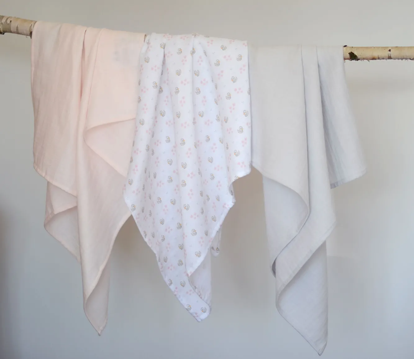 Accessoires De Toilette*BÉABA Lot De 3 Langes En Coton Swans