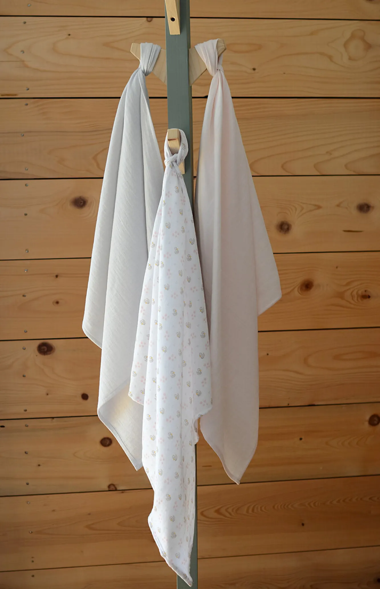 Accessoires De Toilette*BÉABA Lot De 3 Langes En Coton Swans