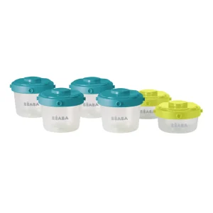 Pots De Conservation*BÉABA Lot De 6 Portions Clip 1Er Age 60 Et 120 Ml Neon