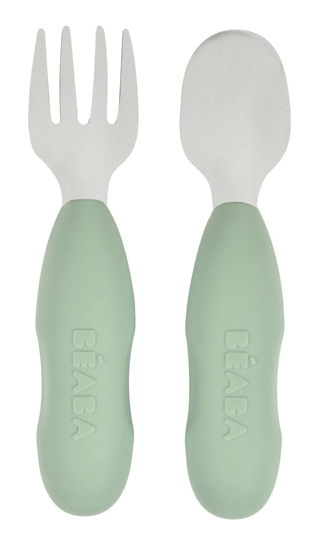 Couverts, Vaisselle Et Bavoirs*BÉABA Lot De 2 Pre-Couverts Inox Sage Green