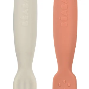 Couverts, Vaisselle Et Bavoirs*BÉABA Lot De 2 Pre-Cuillere Silicone Terracotta / Velvet Grey