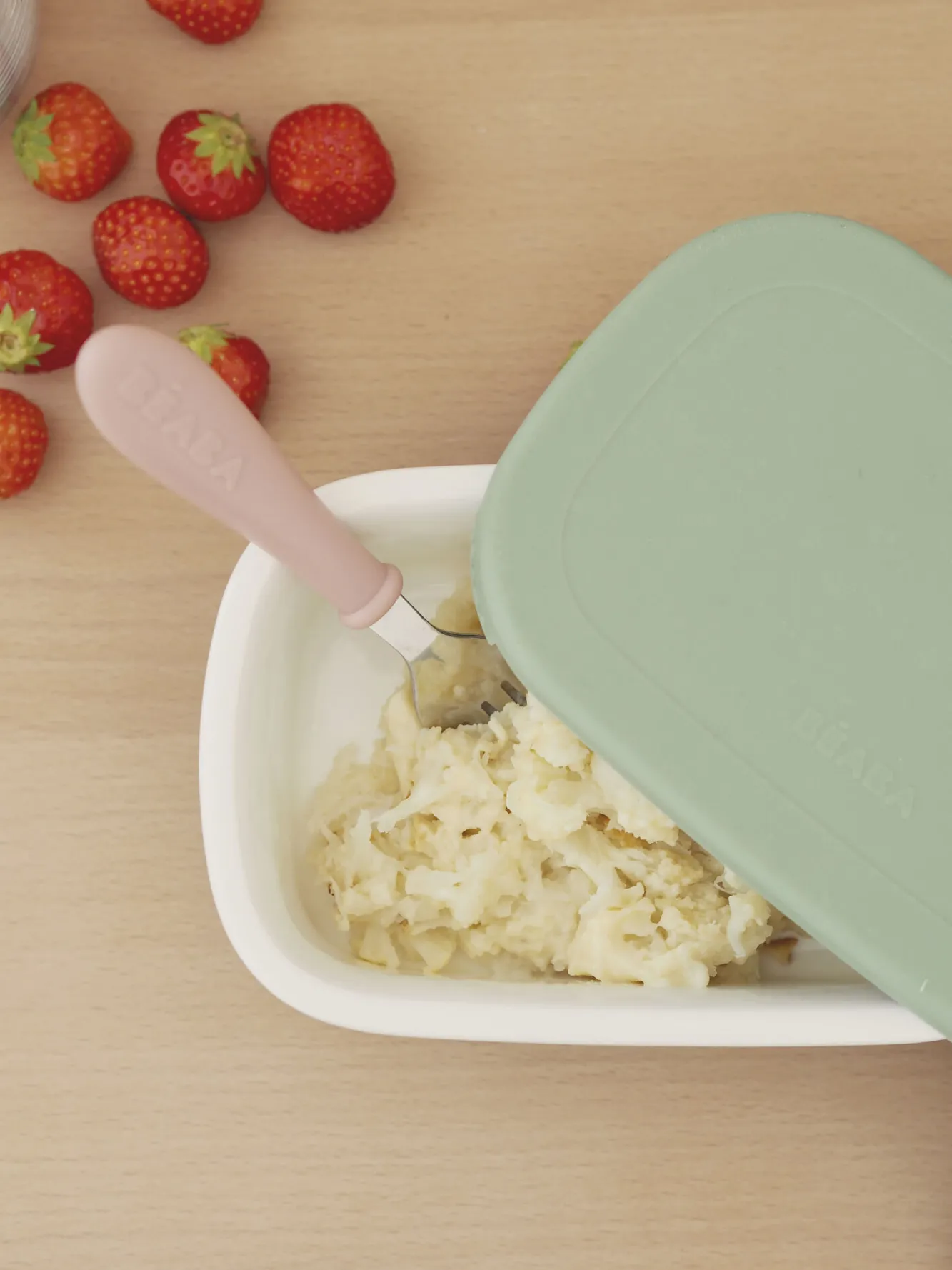 Goûter Sain*BÉABA Lunch Box Ceramique Mineral / Sage Green