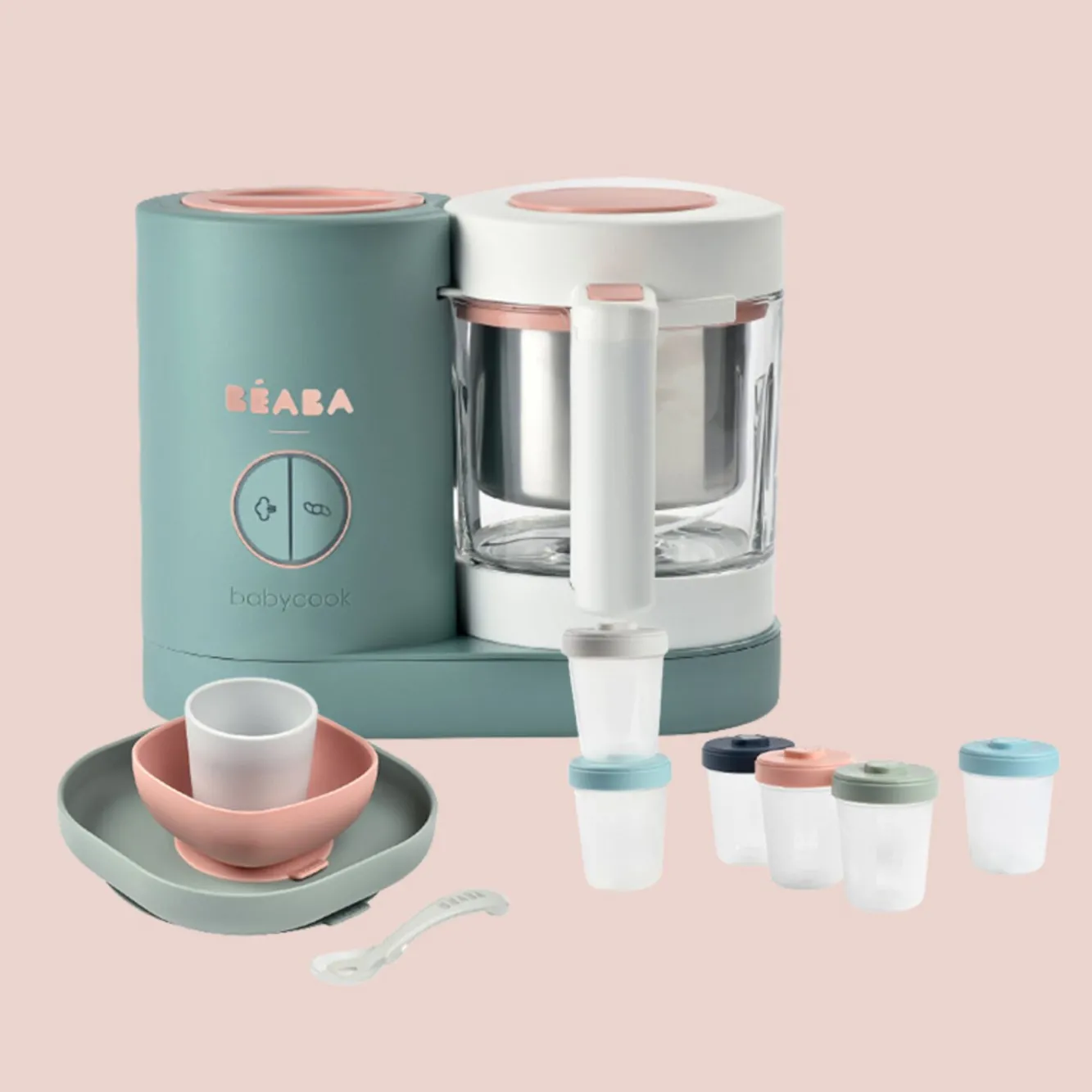 Babycook® Néo*BÉABA Pack Babycook® Néo - Mes Premiers Repas Eucalyptus