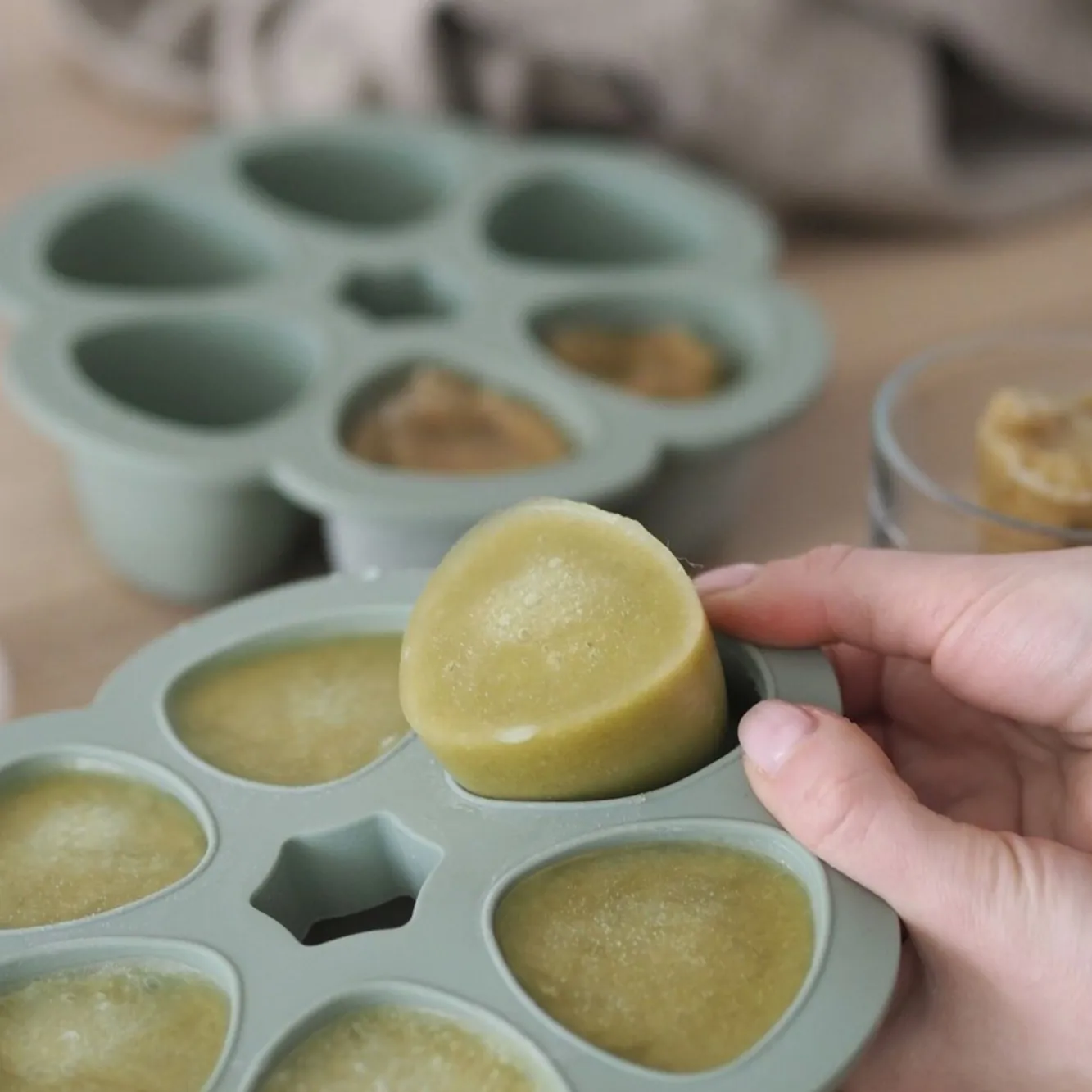 Goûter Sain*BÉABA Pack Mes Premieres Bouchees Sage Green