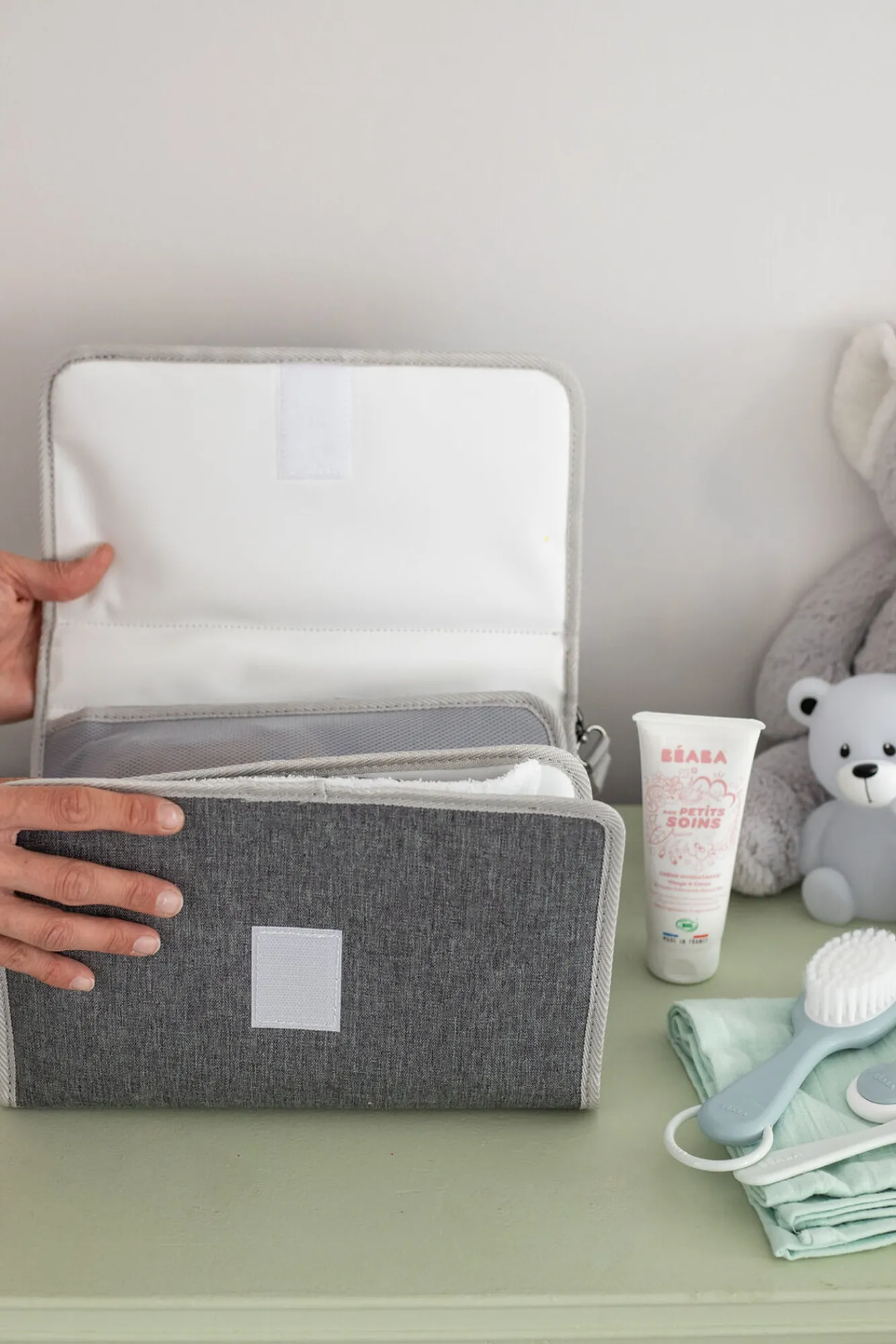 Accessoires De Toilette*BÉABA Pochette A Langer Geneve Heather Grey
