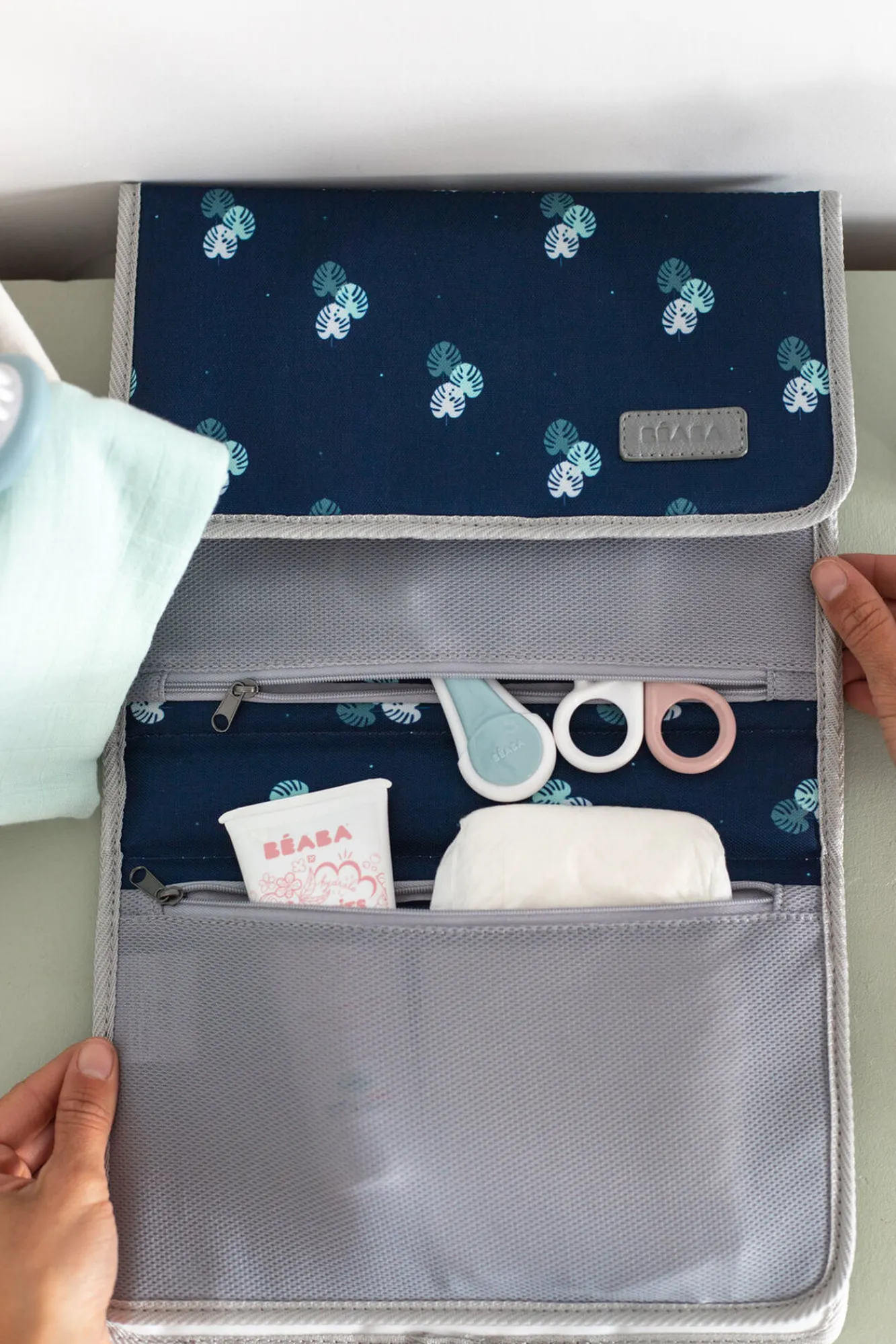 Accessoires De Toilette*BÉABA Pochette A Langer Geneve Moonlit Ocean/Jungle