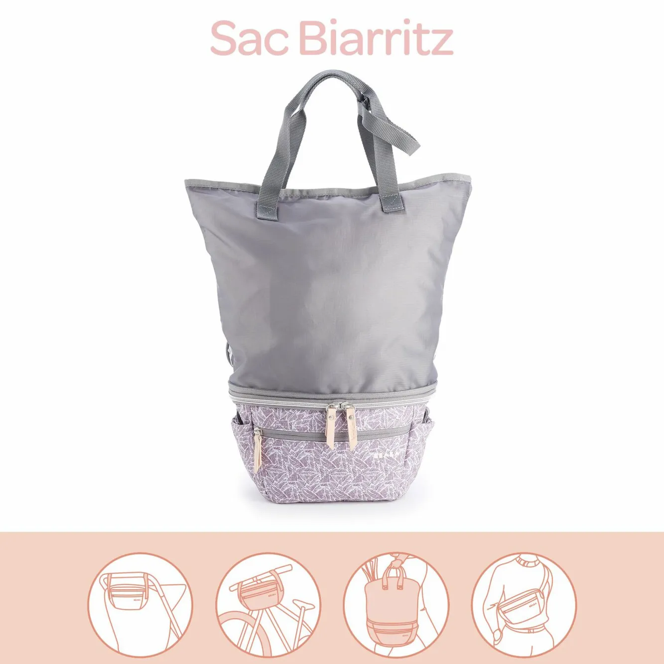 Sacs À Langer*BÉABA Pop Up Bag Biarritz Jungle