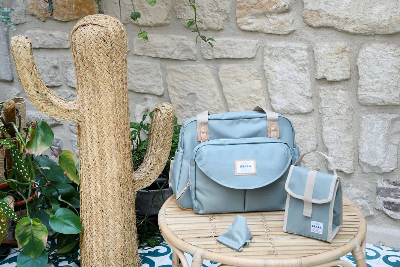 Sacs À Langer*BÉABA Sac A Langer Geneve Green Blue
