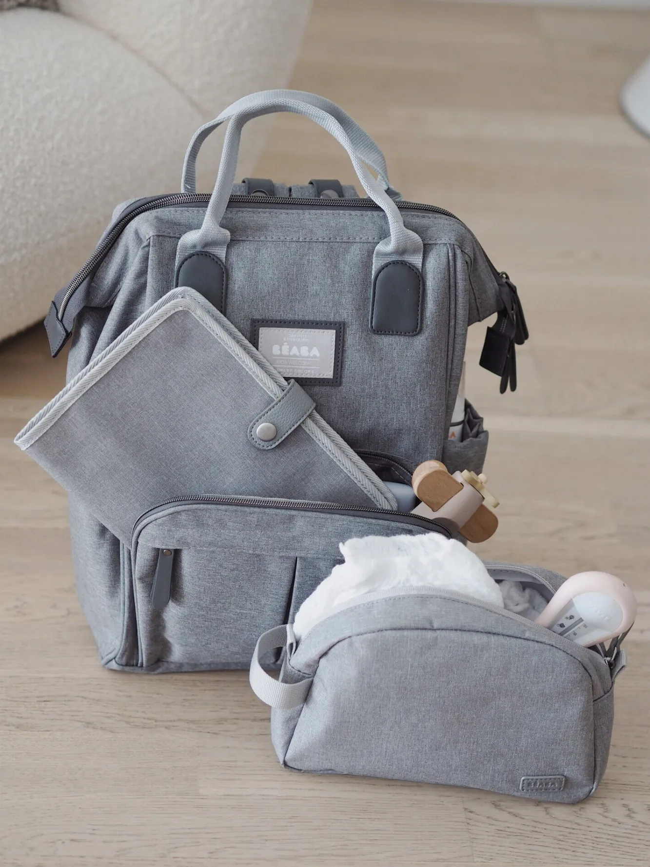 Sacs De Voyage*BÉABA Sac A Langer Wellington Heather Grey