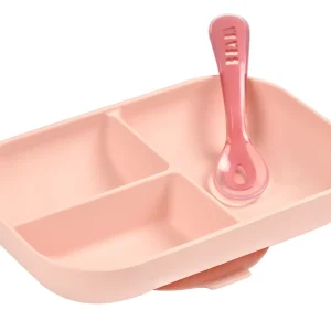 Couverts, Vaisselle Et Bavoirs*BÉABA Set Repas Silicone Avec Ventouse Pink