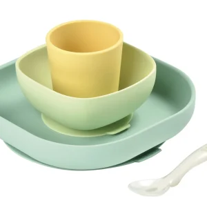 Couverts, Vaisselle Et Bavoirs*BÉABA Set Vaisselle Silicone 4 Pieces Yellow