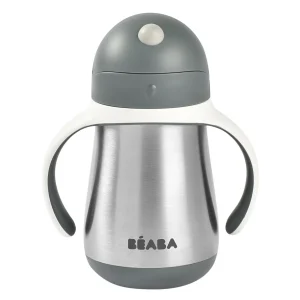Couverts, Vaisselle Et Bavoirs*BÉABA Tasse Paille Inox 250 Ml Mineral Grey