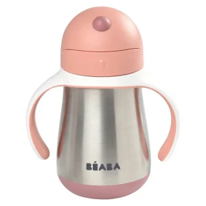 Couverts, Vaisselle Et Bavoirs*BÉABA Tasse Paille Inox 250 Ml Old Pink