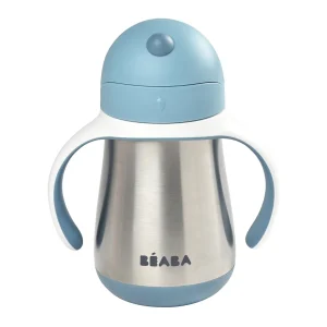 Couverts, Vaisselle Et Bavoirs*BÉABA Tasse Paille Inox 250 Ml Windy Blue