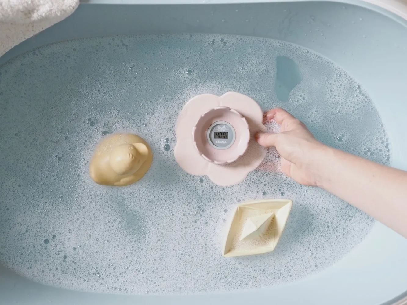 Thermomètres*BÉABA Thermometre De Bain Lotus Old Pink