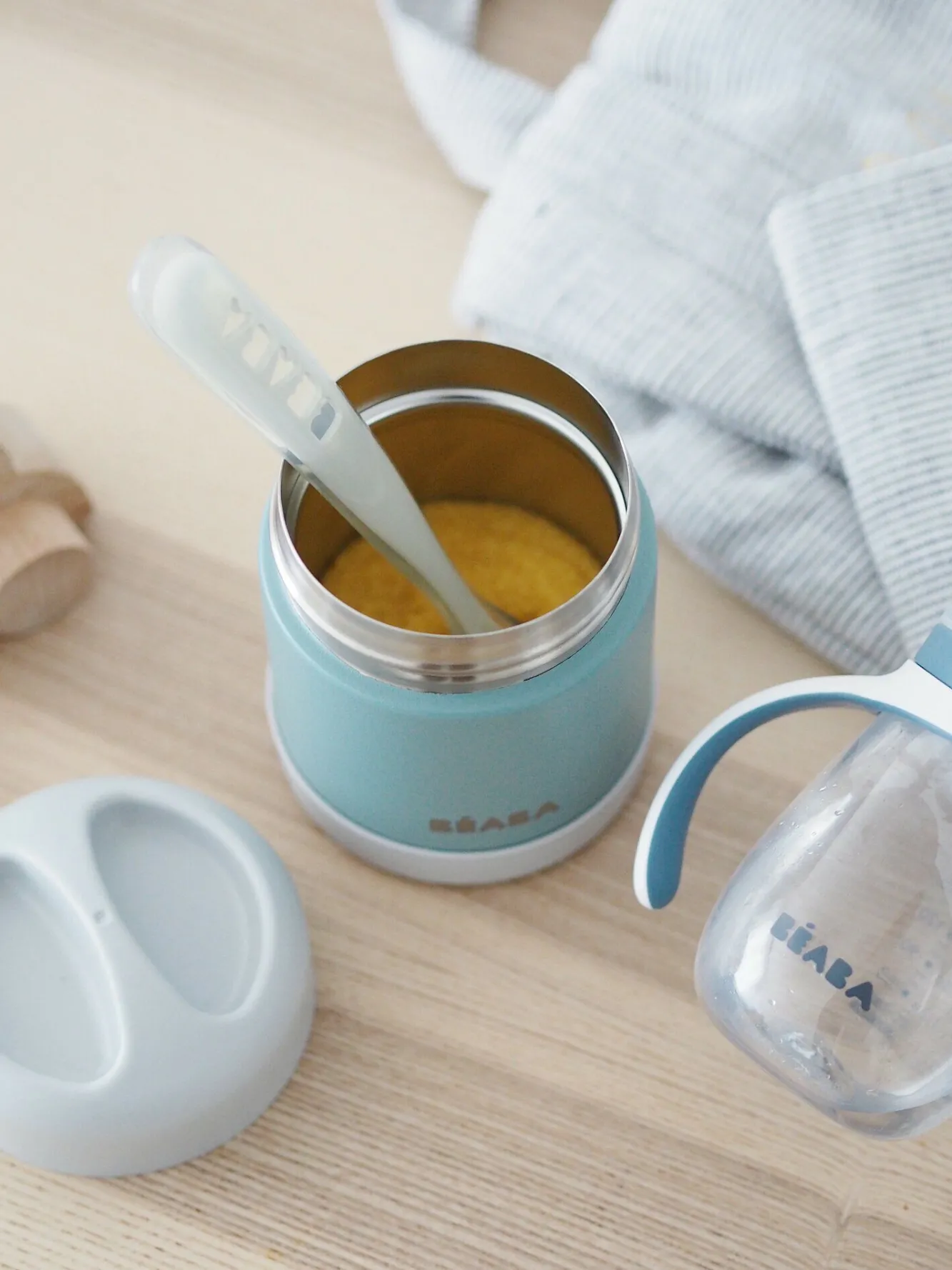 Goûter Sain*BÉABA Thermo-Portion 300 Ml Eucalyptus